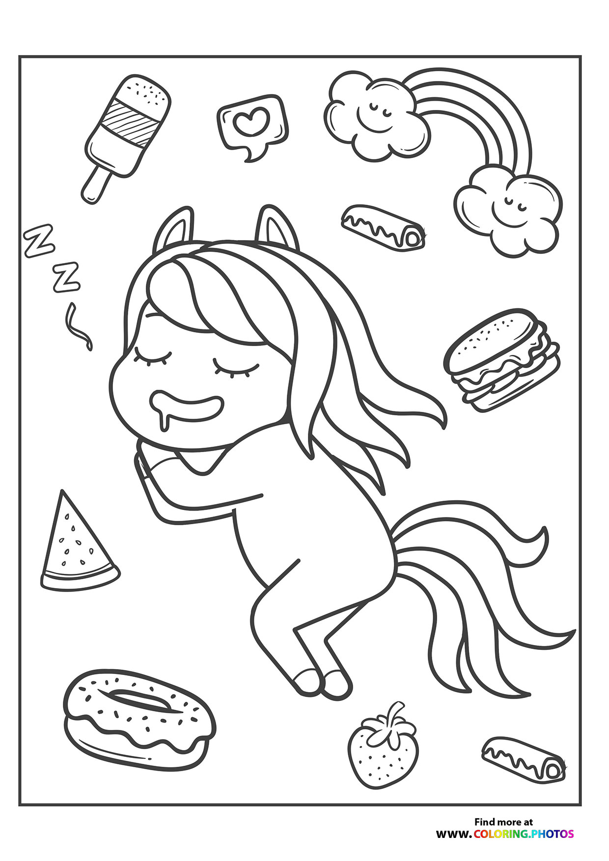 Sleeping pony