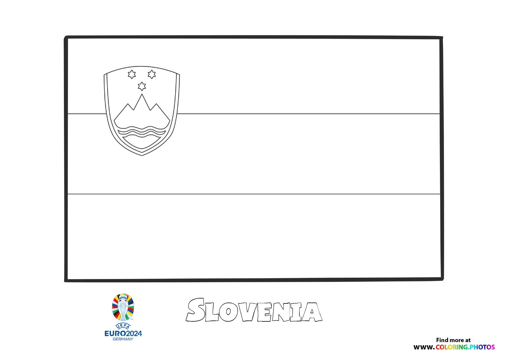 Slovenia flag Euro 2024