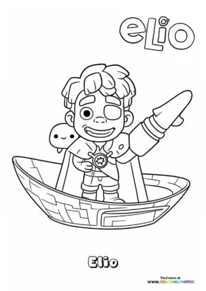 Elio in His Spaceship