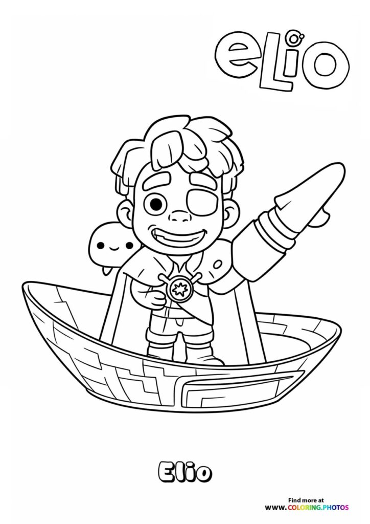 Elio in His Spaceship