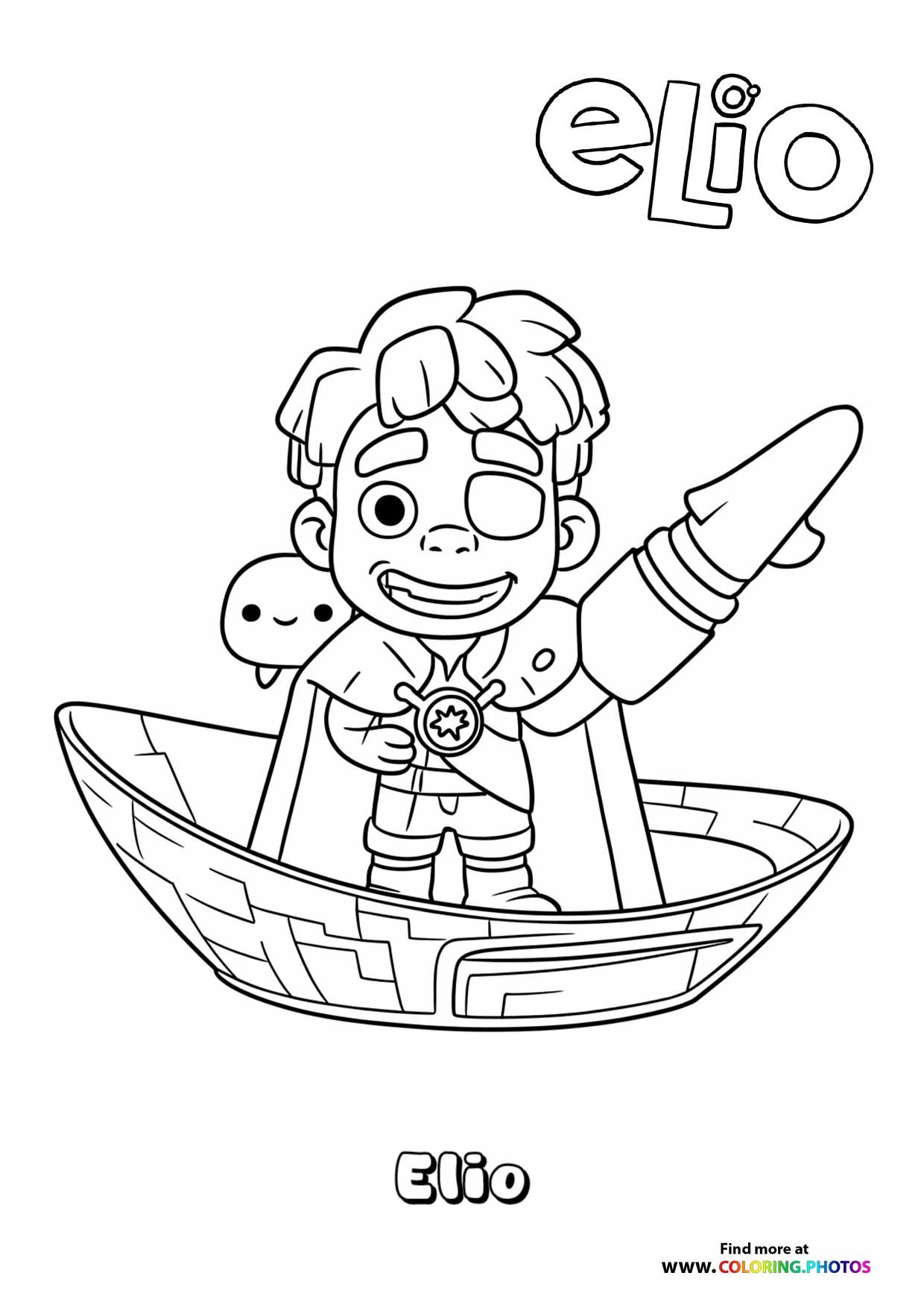 Elio in His Spaceship
