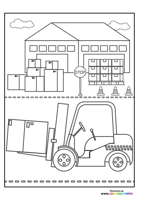 Small forklift