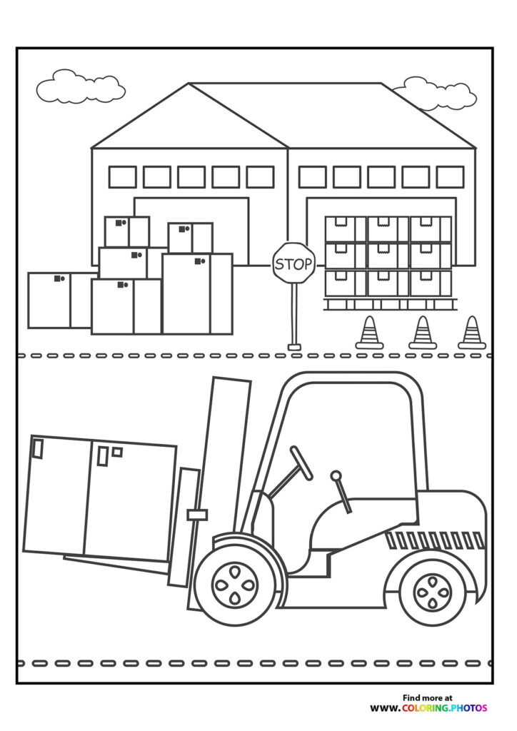 Small forklift