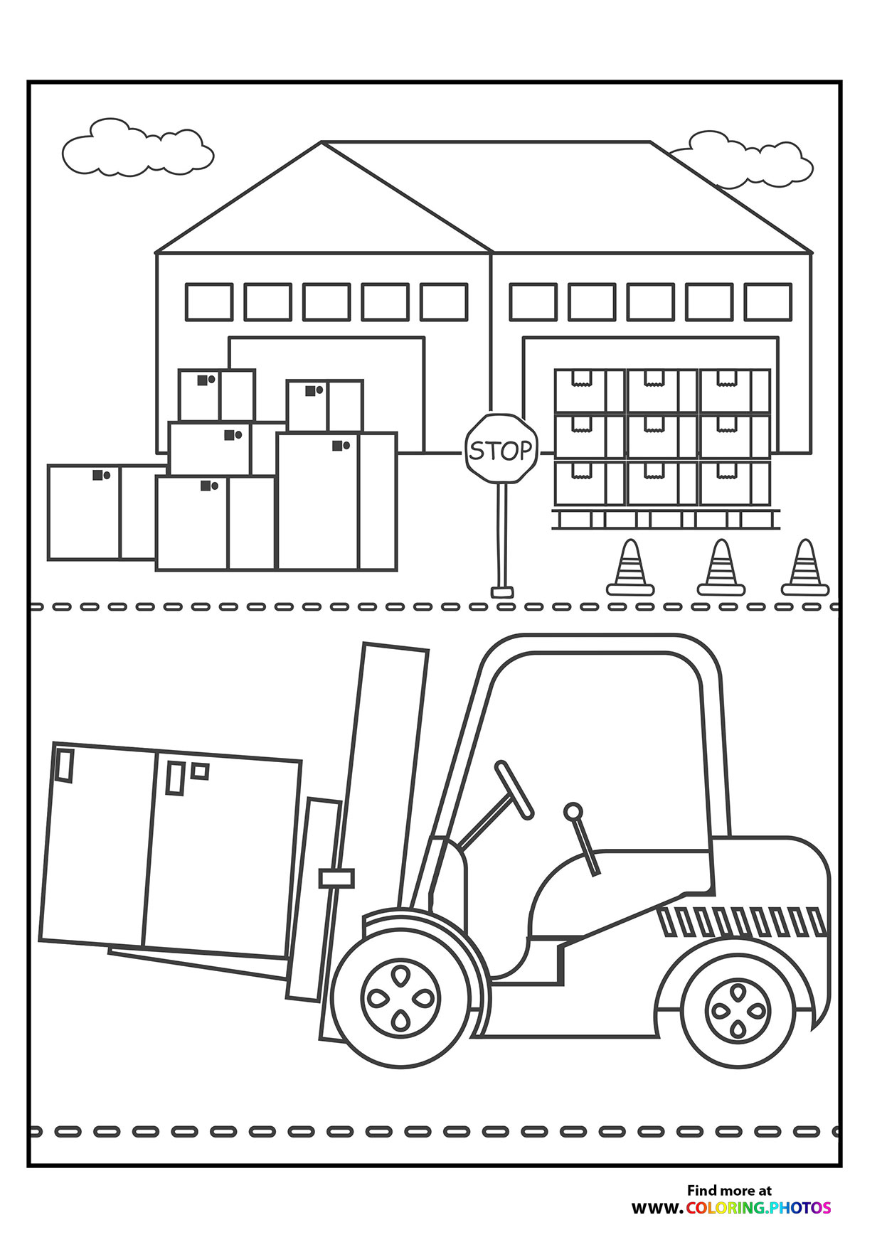 Small forklift