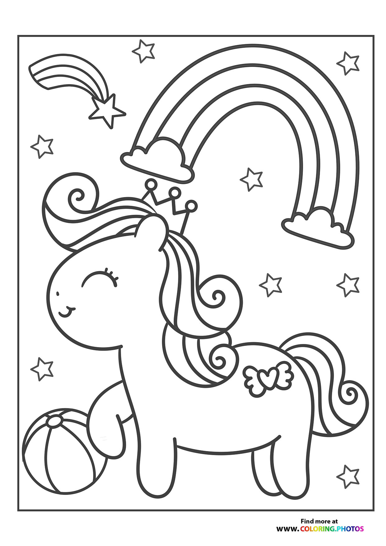 Small pony with crown