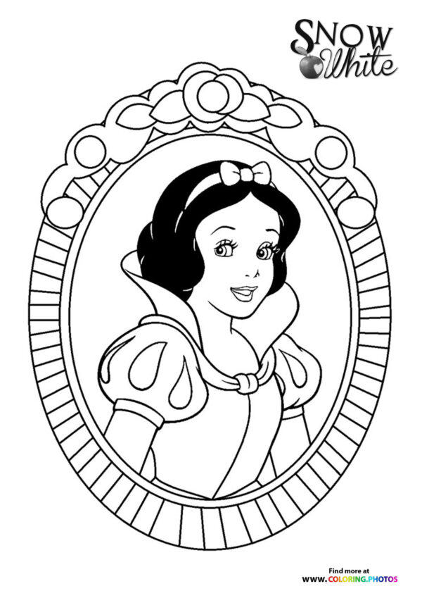 Snow White in Ornate Frame