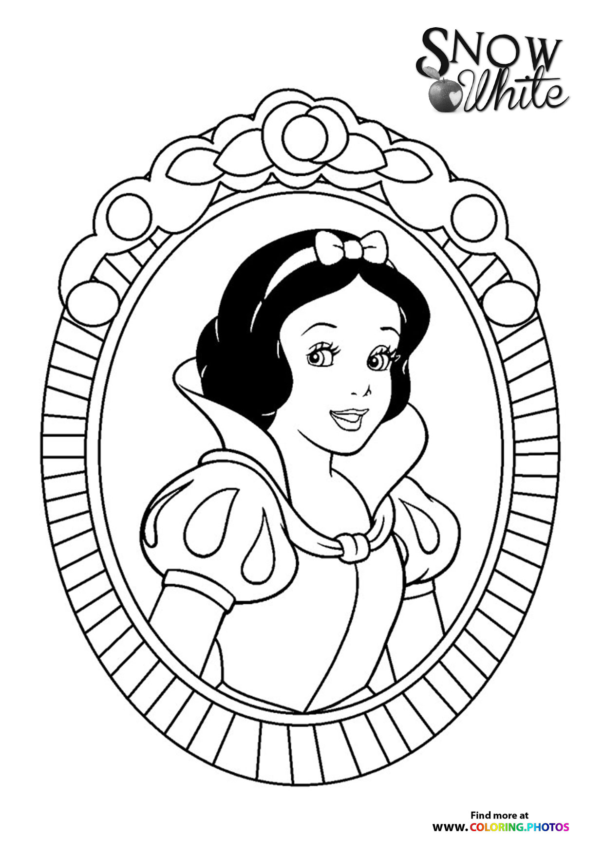Snow White in Ornate Frame