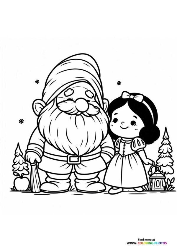 Snow White with Santa