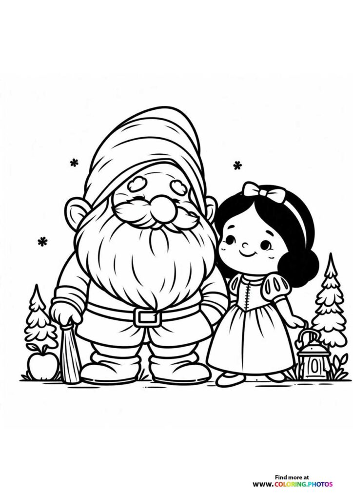 Snow White with Santa