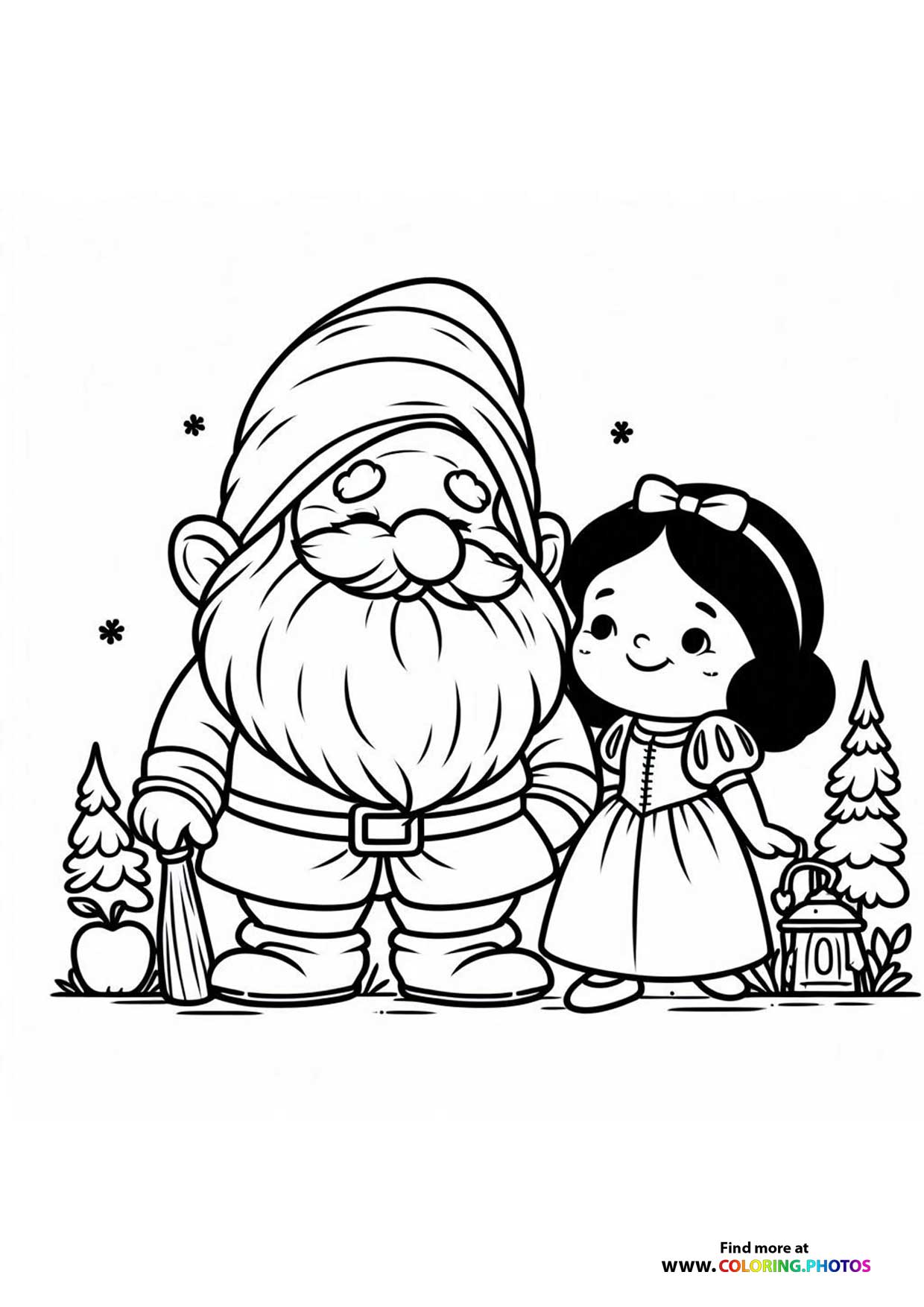 Snow White with Santa