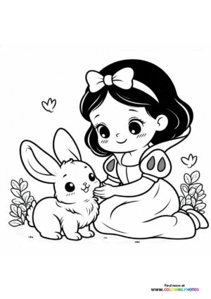 Snow White with Bunny Friend