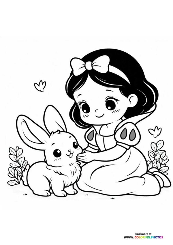 Snow White with Bunny Friend