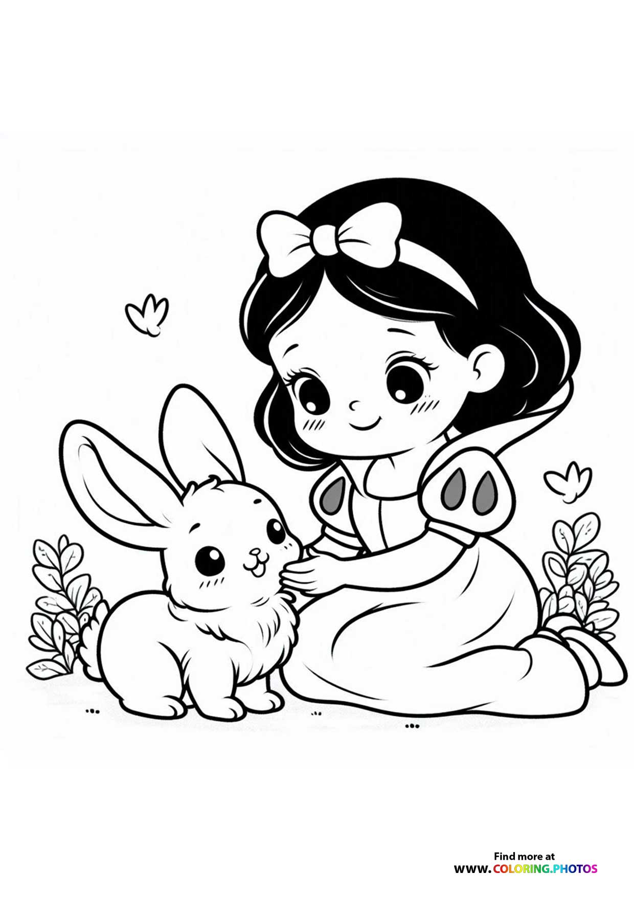 Snow White with Bunny Friend