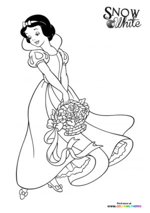 Snow White with Flower Basket
