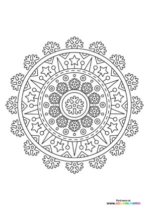 Snowflakes mandala