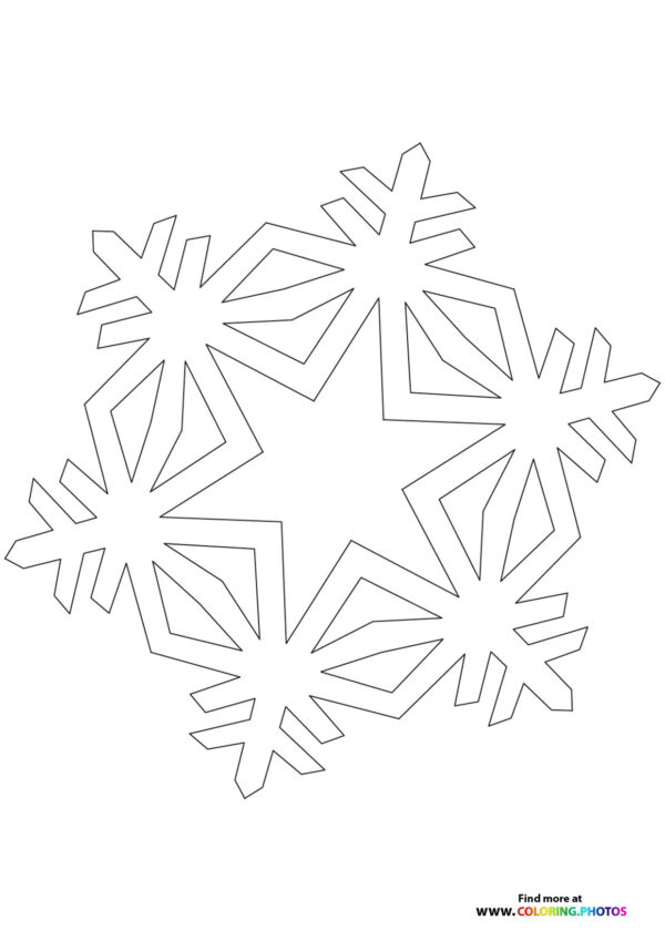 Snowflake1 coloring page