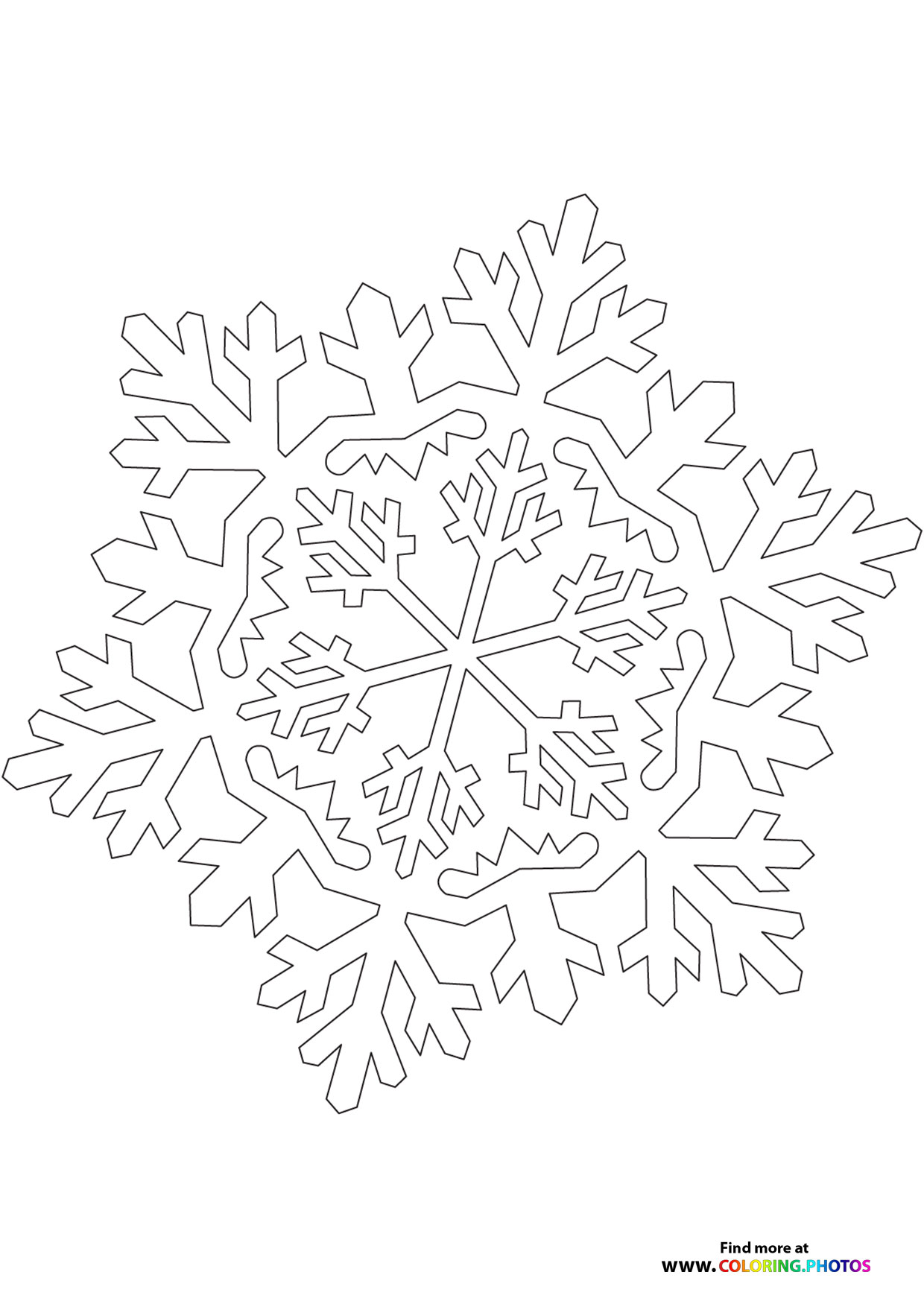 Snowflake3 coloring page