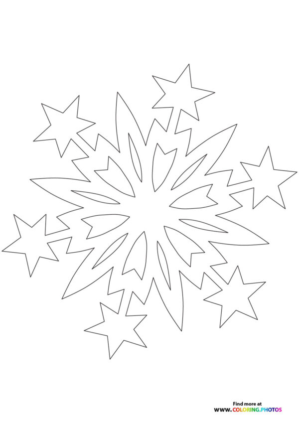 Snowflake4 coloring page
