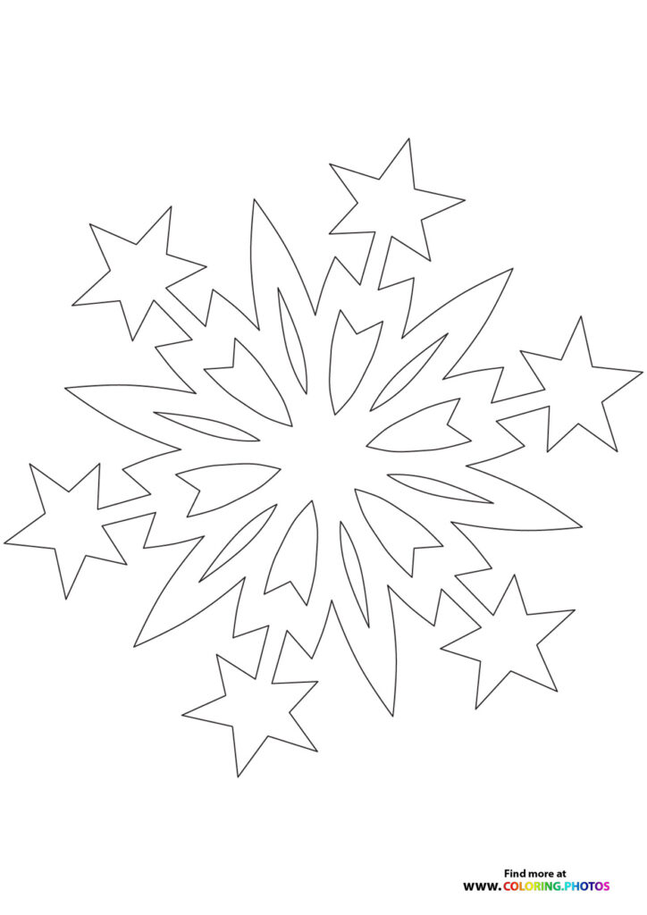 Snowflake4 coloring page