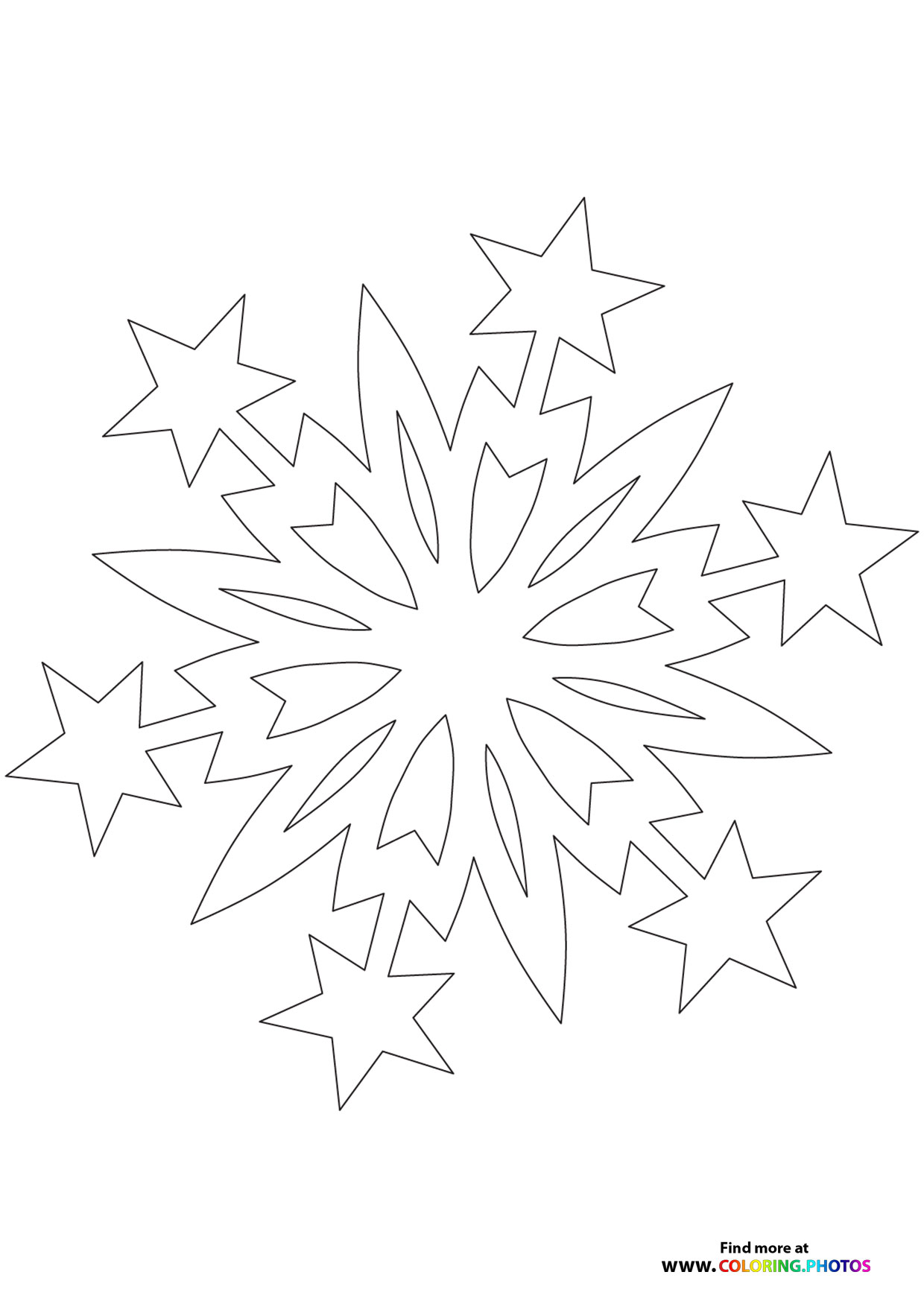 Snowflake4 coloring page