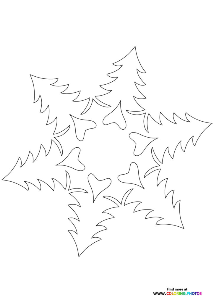 Snowflake5 coloring page