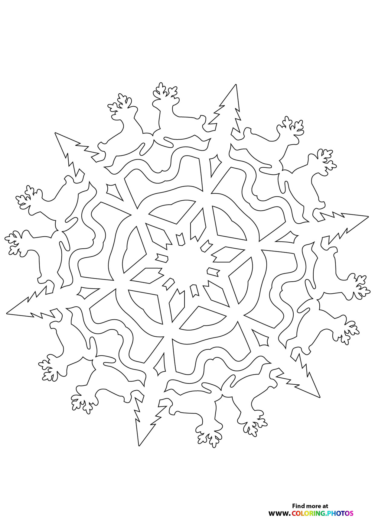Snowflake6 coloring page