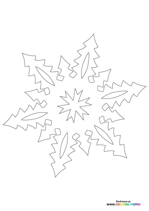 Snowflake7 coloring page