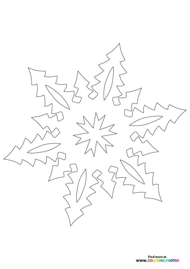 Snowflake7 coloring page