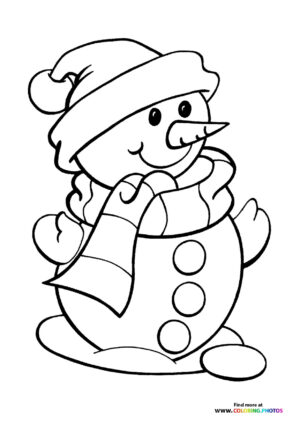 Snowman with a scarf