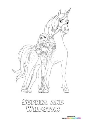 Sophia and Wildstar  from Unicorn Academy