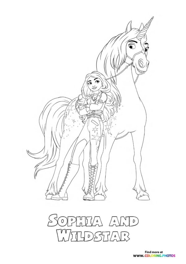 Sophia and Wildstar  from Unicorn Academy
