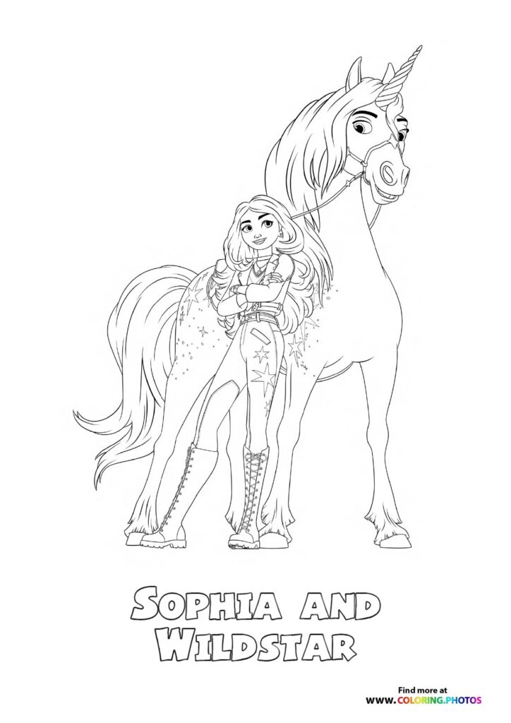Sophia and Wildstar  from Unicorn Academy