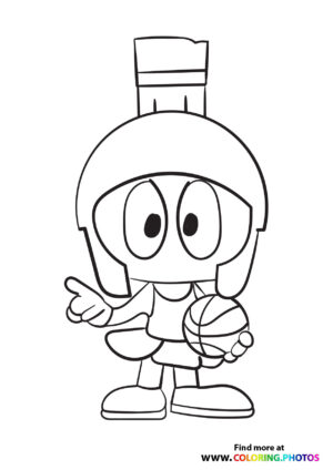 Marvin the Martian with Basketball