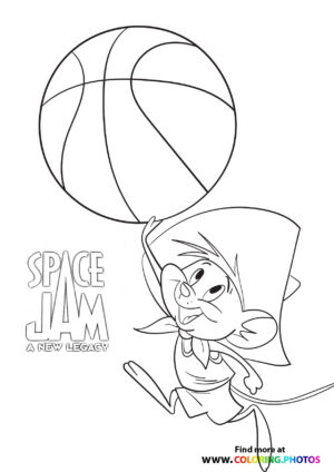 Porky Pig with Basketball