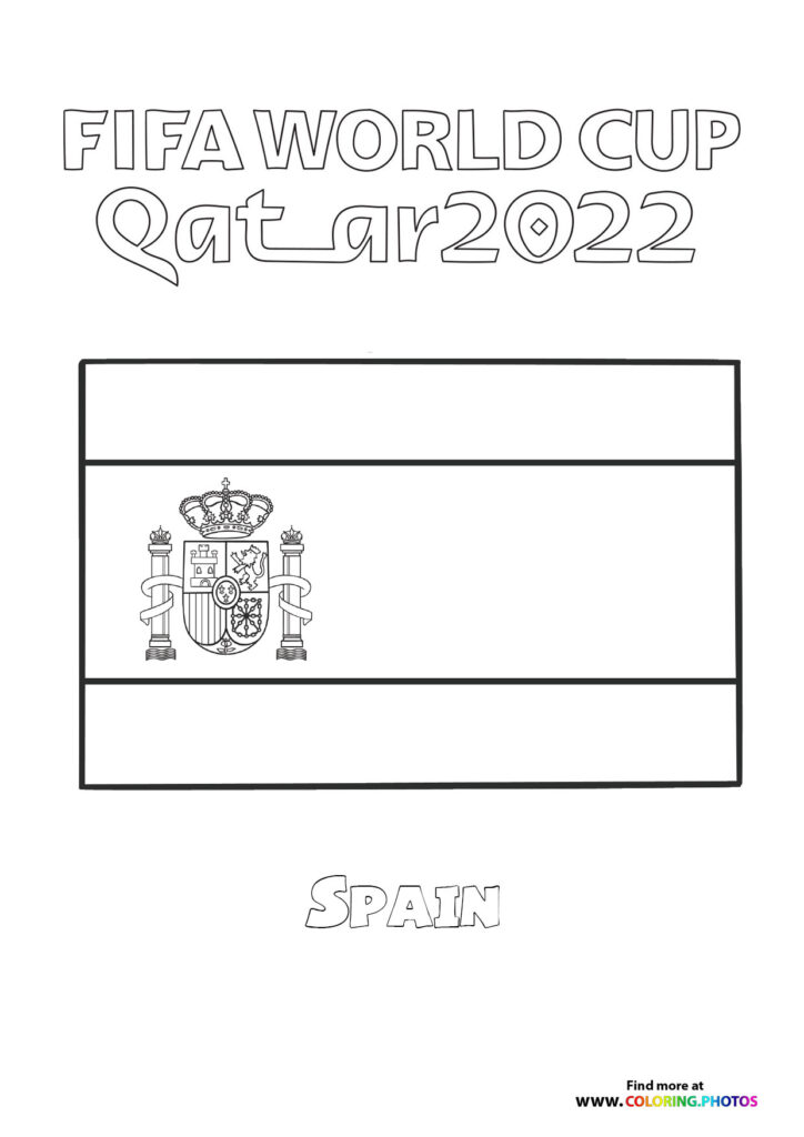 Spain World Cup flag