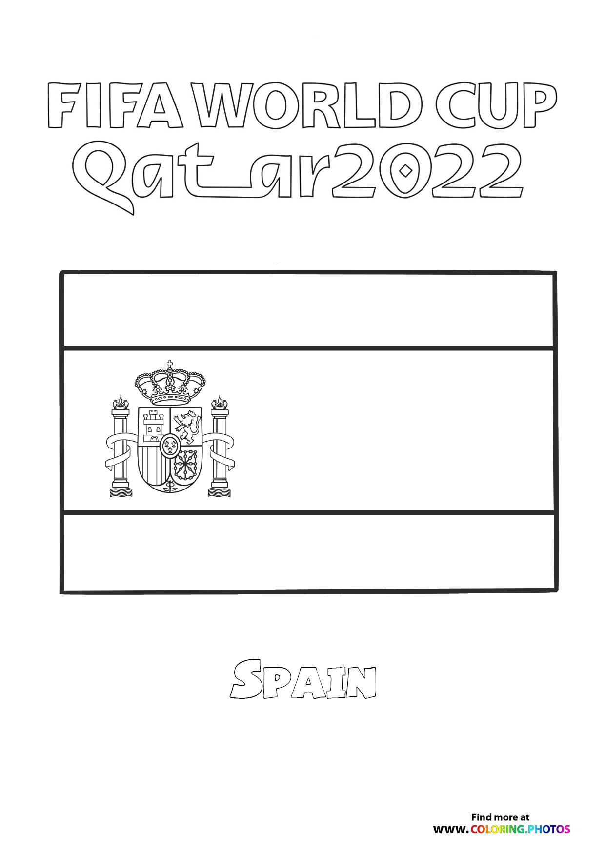 Spain World Cup flag