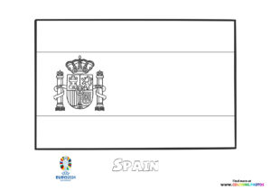 Spain flag Euro 2024