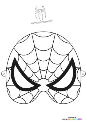 Spiderman mask cutout