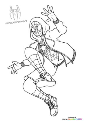 Spiderman with a hoody