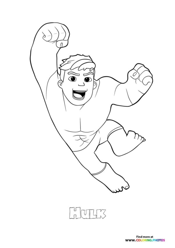 Spidey Hulk jumping