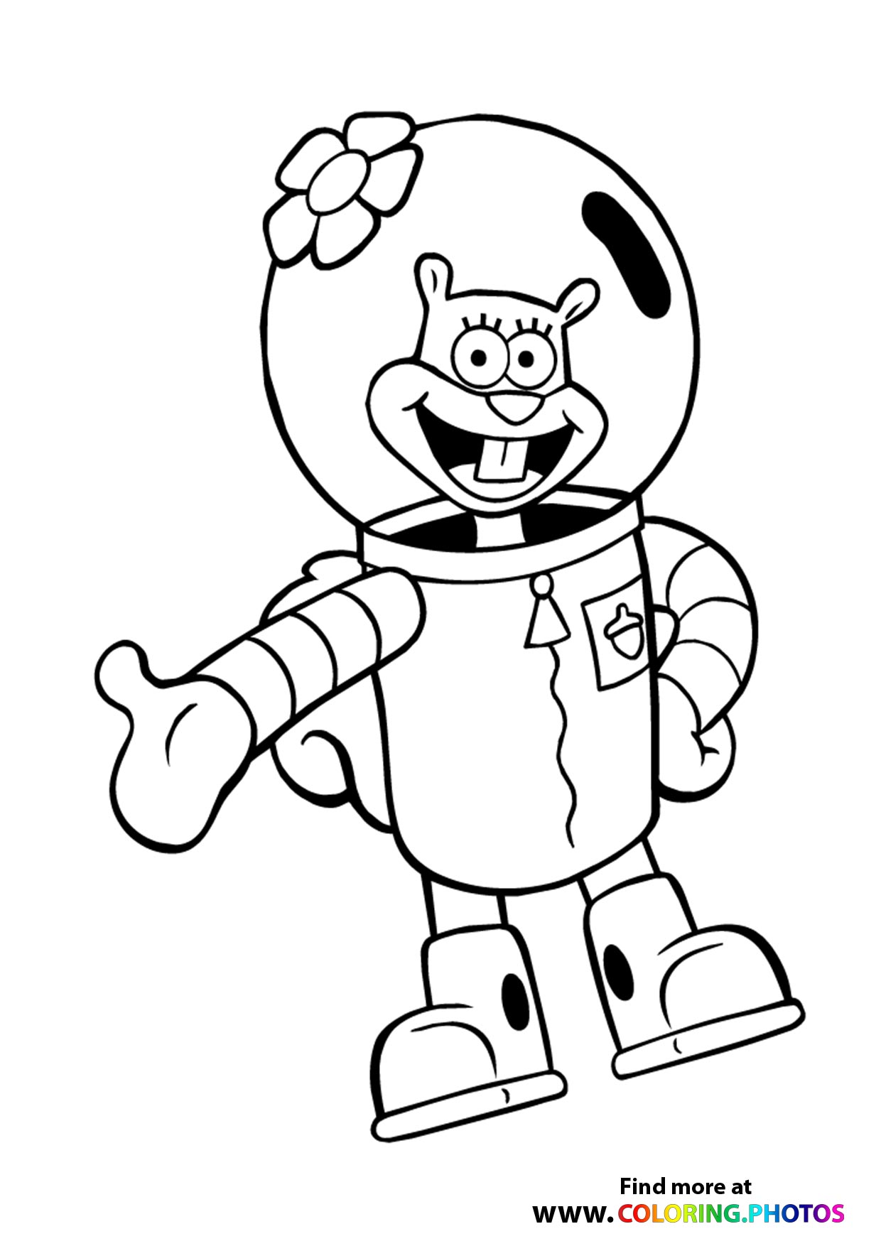SpongeBob Cheeks coloring page