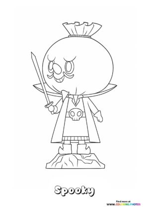Spooky Labubu with Crown and Sword