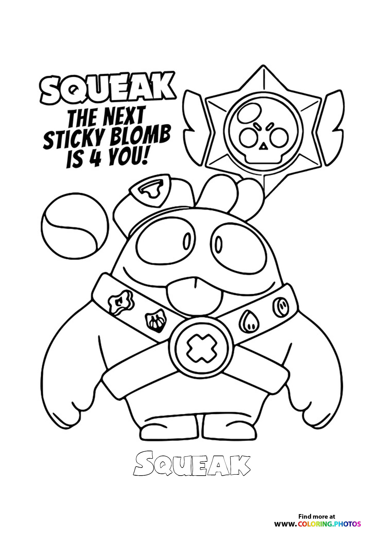Squeak with Sticky Blomb