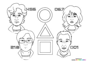 Squid game players