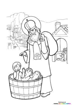 Saint Nicholas with Children in a Basket