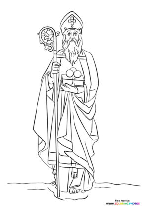 Saint Nicholas with Staff and Gifts