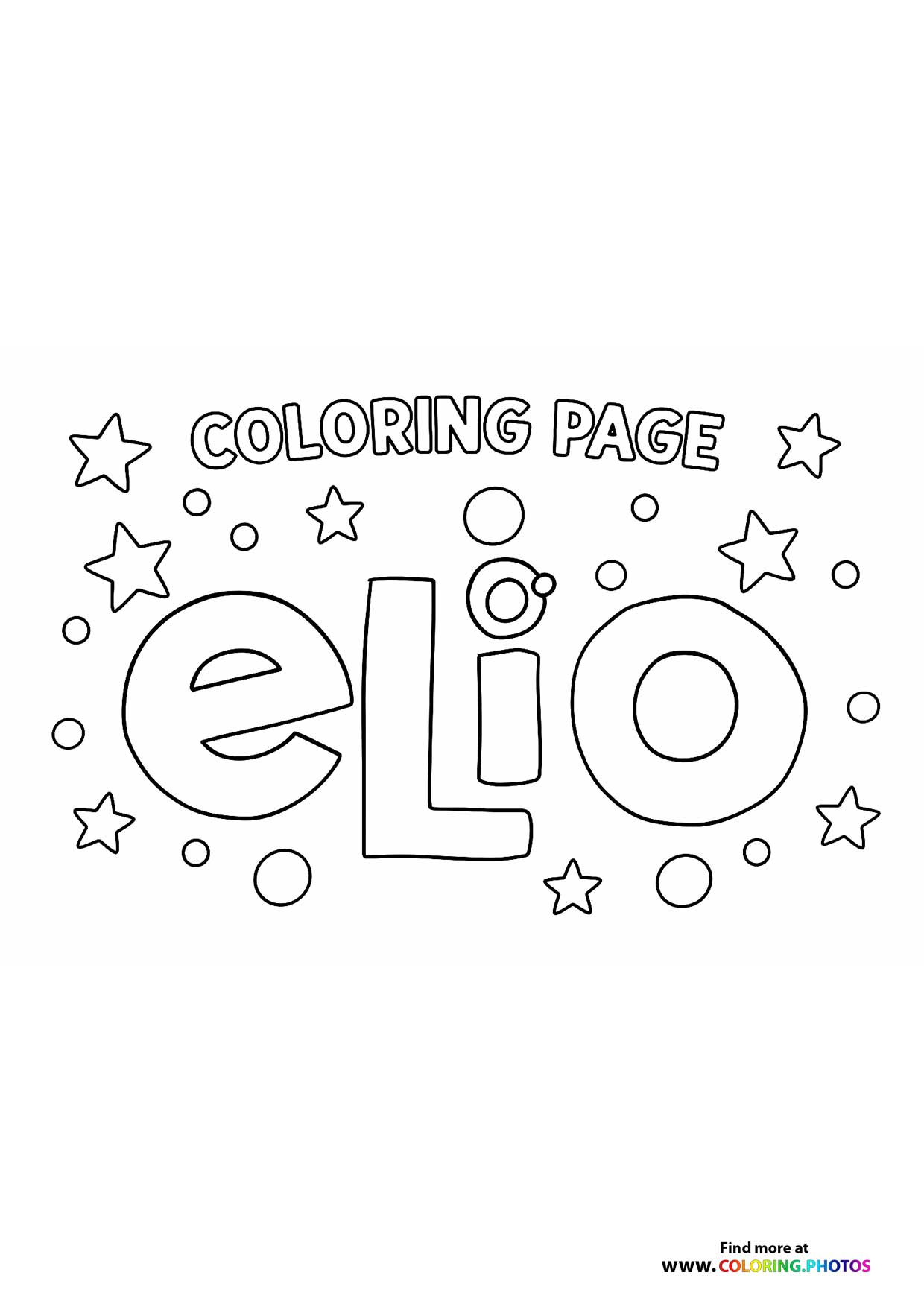 Elio Logo with Stars