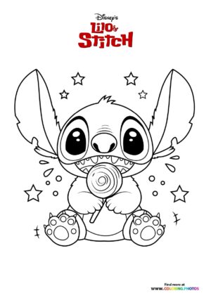 Stitch with Big Ears and Stars