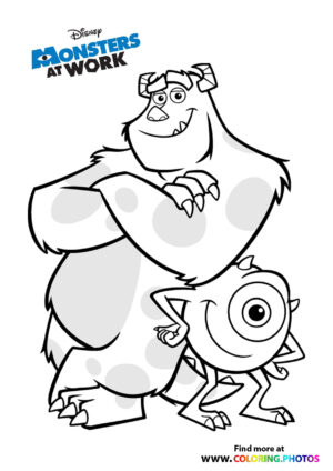 Sulley and Mike - Monsters at work