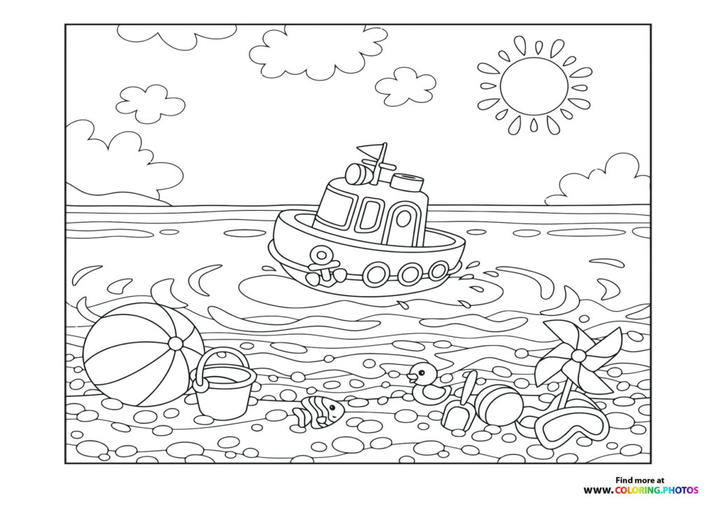 Summer sea boat